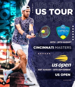 Хачанов и Джокович сыграют на «Мастерсе» в Нью-Йорке и US Open