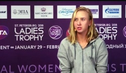 Анастасия Потапова на WTA St.Petersburg Ladies Trophy 2018 (видео интервью)