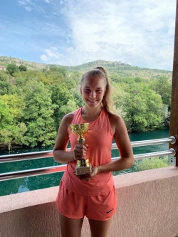 Алина Хватова заняла 2-е место на турнире ITF Grade 4 PODGORICA OPEN