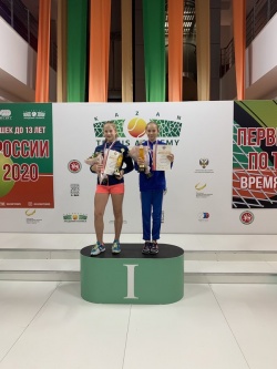 Дарья Корешкова и Марта-Мария Макарова - чемпионки России U 12 в паре