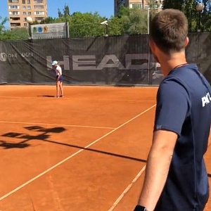 Онлайн-тренировка по теннису Алексея Павлова с Мартой-Марией Макаровой