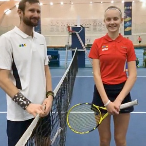 Онлайн-тренировка по теннису с Дмитрием Новиковым и Эмилией Милаш