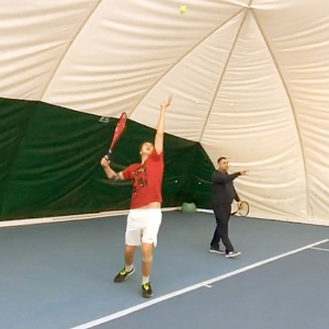 Онлайн-тренировка по теннису Егора Кузлянова с Вячеславом Бараненковым