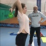 Тренировка по ОФП на корте с Рудольфом Матевосяном и Юлией Глаголевой