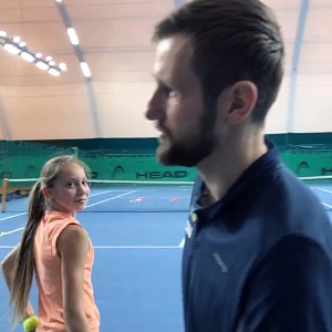 Онлайн-тренировка по теннису с Дмитрием Новиковым и Дарьей Корешковой