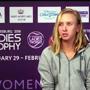 Анастасия Потапова на WTA St.Petersburg Ladies Trophy 2018 (видео интервью)