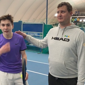 Онлайн-тренировка по теннису с Владимиром Лавровым и Аланом Абдуллиным