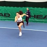 Тренировка по ОФП на корте с Рудольфом Матевосяном и Юлией Глаголевой
