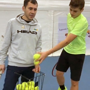 Онлайн-тренировка по теннису Георгия Салбиева с Иваном Грецким