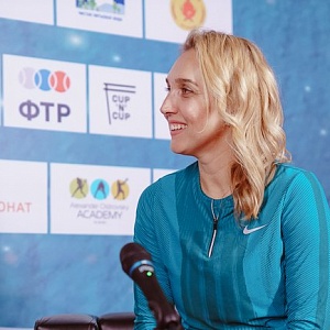 TE ONE SGM Christmas Cup 2020. WTA Tour Top player Elena VESNINA interview